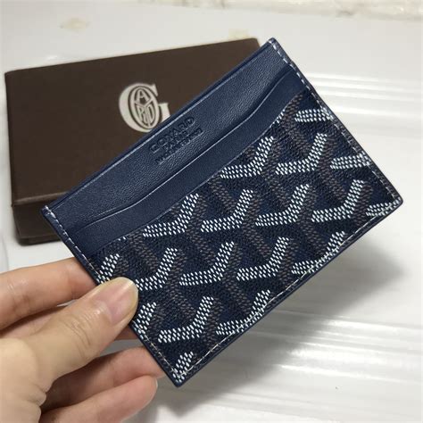 goyard card case wallet men|real goyard wallet.